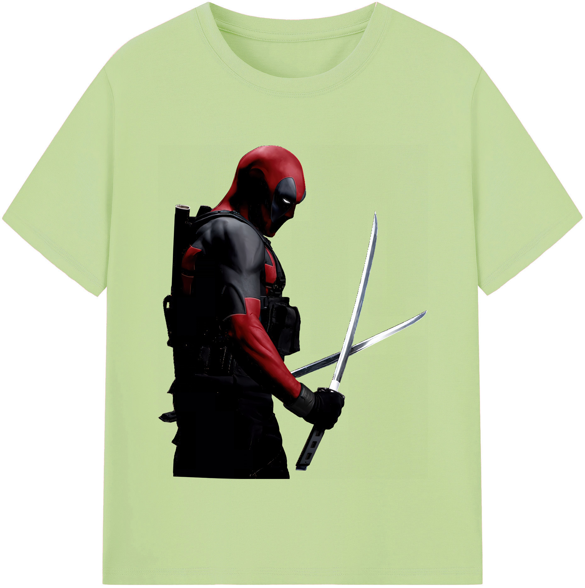 （画像用） Deadpool デッドプール 綿100％半袖Tシャツ（フロントプリント）